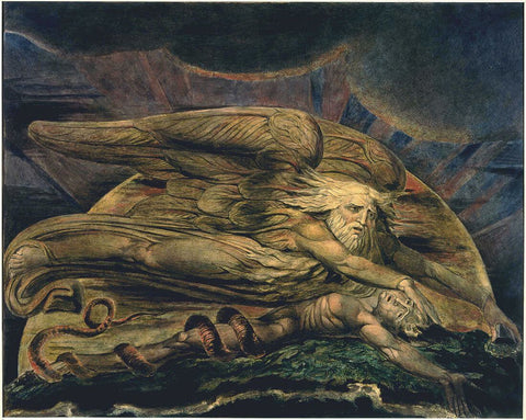 Elohim Creating Adam - William Blake by William Blake