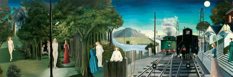 The Lagendarie Journey (Le Voyage Lagendarie) - Paul Delvaux Painting - Surrealist Painter Art - Large Art Prints