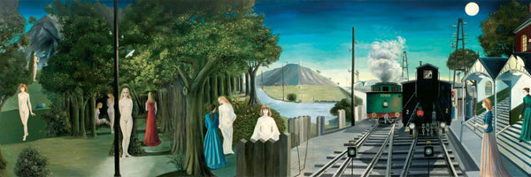 The Lagendarie Journey (Le Voyage Lagendarie) - Paul Delvaux Painting - Surrealist Painter Art - Canvas Prints