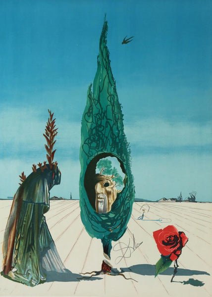 Enigma Of Rose - Salvador Dali - Surrealist Painting - Framed Prints