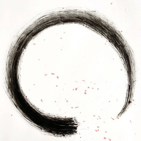 Enso Zen Circle - Japanese Painting - Framed Prints