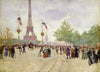 Entrance to the World's Fair (Entrée à l'exposition universelle) - Jean Béraud Painting - Canvas Prints