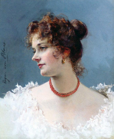 Portrait Of A Lady - Posters by Eugene de Blaas