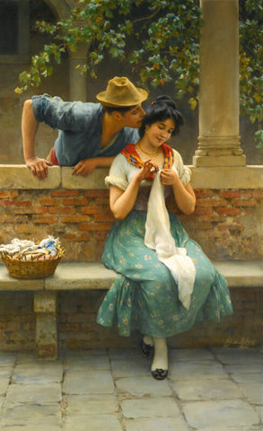 Venetian Lovers by Eugene de Blaas