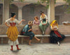 Gossip -  Eugen von Blaas - Canvas Prints