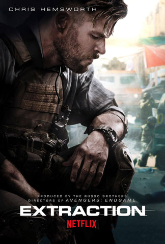 Extraction - Chris Hemsworth - Netflix Hollywood Blockbuster English Movie Poster - Canvas Prints