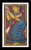 Set of 4 Jamini Roy Paintings - Framed Art Print - Small (11 x 18) inches each