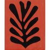 Black Leaf On Red Background (Feuille Noire sur Fond Rouge) – Henri Matisse - Cutouts Lithograph Art Print - Art Prints