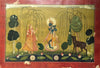 Flute Playing Krishna And Radha - Kota School - Canvas Prints