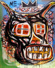 Face With Window Eyes - Jean-Michel Basquiat - Neo Expressionist Painting - Art Prints