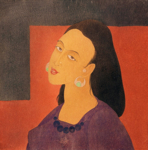 Face Study by Abdur Rahman Chughtai