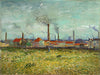 Factories at Asnieres Seen from Clichy - Vincent van Gogh - Framed Prints
