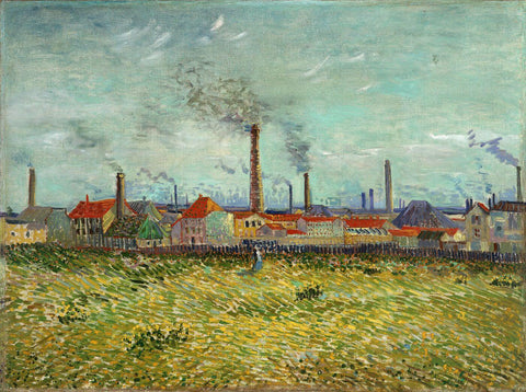 Factories at Asnieres Seen from Clichy - Vincent van Gogh by Vincent van Gogh