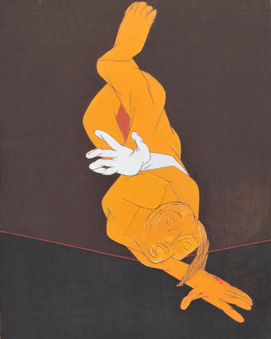 Falling Figure - Large Art Prints by Tyeb Mehta
