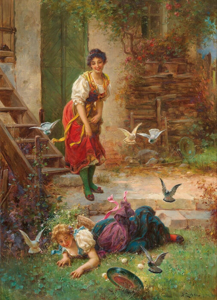 Fällt Selbst Hinein -Hans Zatzka - Canvas Prints