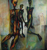 Family - Bikas Bhattacharji - Indian Contemporary Art Painting - Life Size Posters