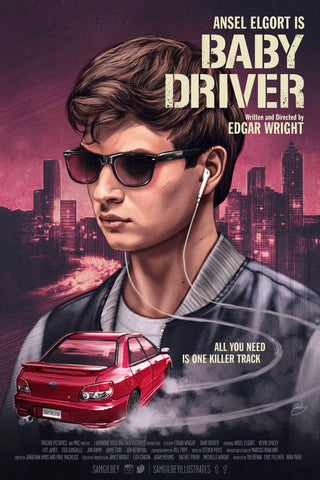 Fan Art Movie Poster - Baby Driver - Tallenge Hollywood Poster Collection by Brooke