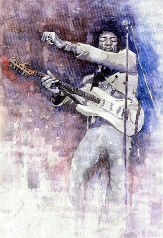 Fan Art Painting - Jimi Hendrix - Tallenge Music Collection by Joel Jerry