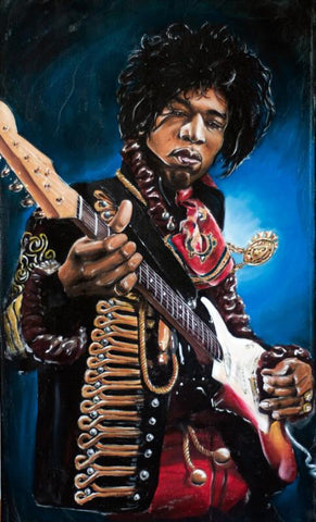 Fan Art Poster - Jimi Hendrix - Tallenge Music Collection by Joel Jerry