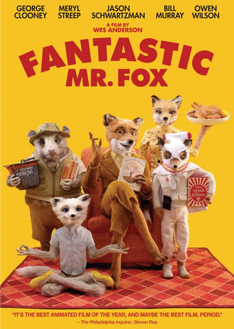 Fantastic Mr Fox - George Clooney - Wes Anderson - Hollywood Movie Poster - Art Prints by Stan