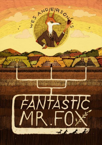 Fantastic Mr Fox - Wes Anderson - Hollywood Movie Art Poster by Stan