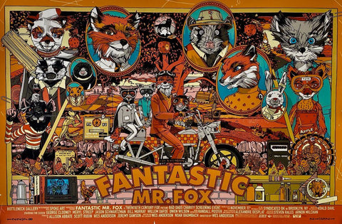 Fantastic Mr Fox - Wes Anderson - Hollywood Movie Graphic Art Poster - Life Size Posters by Stan