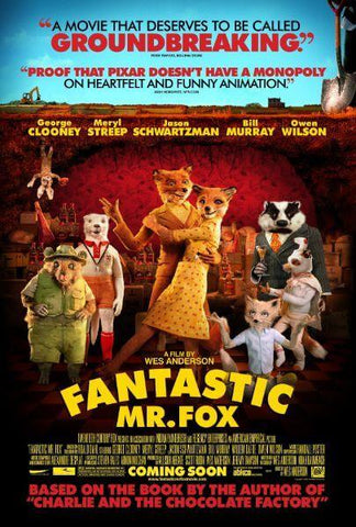 Fantastic Mr Fox - Wes Anderson - Hollywood Movie Posters - Posters