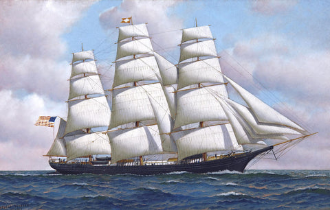 Fast Sailing Clipper - Large Art Prints by Sina Irani