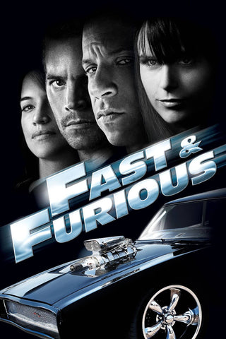 Fast \u0026 Furious 4 - Paul Walker - Vin Diesel - Tallenge Hollywood Action Movie Poster - Life Size Posters