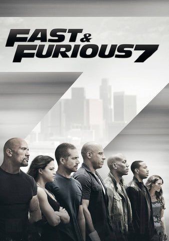 Fast & Furious 7 - Paul Walker - Vin Diesel - Dwayne Johnson - Hollywood Action Movie Poster - Canvas Prints