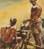 Father And Son - Bikas Bhattacharji - Indian Contemporary Art Painting - Canvas Prints