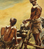 Father And Son - Bikas Bhattacharji - Indian Contemporary Painting - Life Size Posters