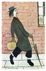 Father Going Home - L S Lowry - Canvas Prints