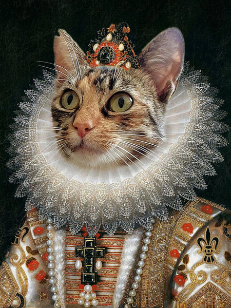 Feline Queen - Cat Portrait - Posters