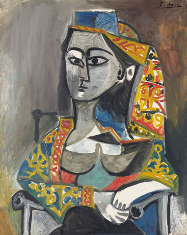 Femme Au Costume Turc Dans Un Fauteuil - Large Art Prints by Pablo Picasso