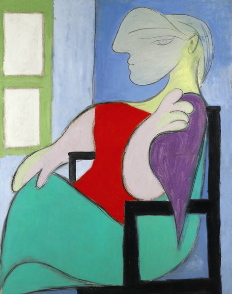 Femme assise près d’une fenêtre - (Portrait of Marie Therese Walter) - Art Prints