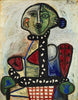 Pablo Picasso - Femme Au Chignon Dans Un Fauteuil - Large Art Prints