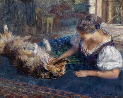 Spielgefahrten - Large Art Prints by Ferdinand Max Bredt