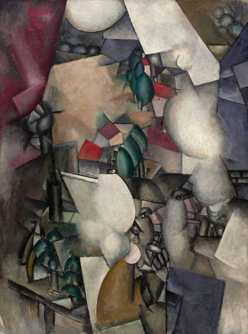 The Smokers (Les fumeurs) - Fernand Léger - Cubism Painting by Fernand Léger