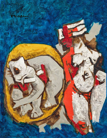 Fertility - Maqbool Fida Husain – Painting - Canvas Prints