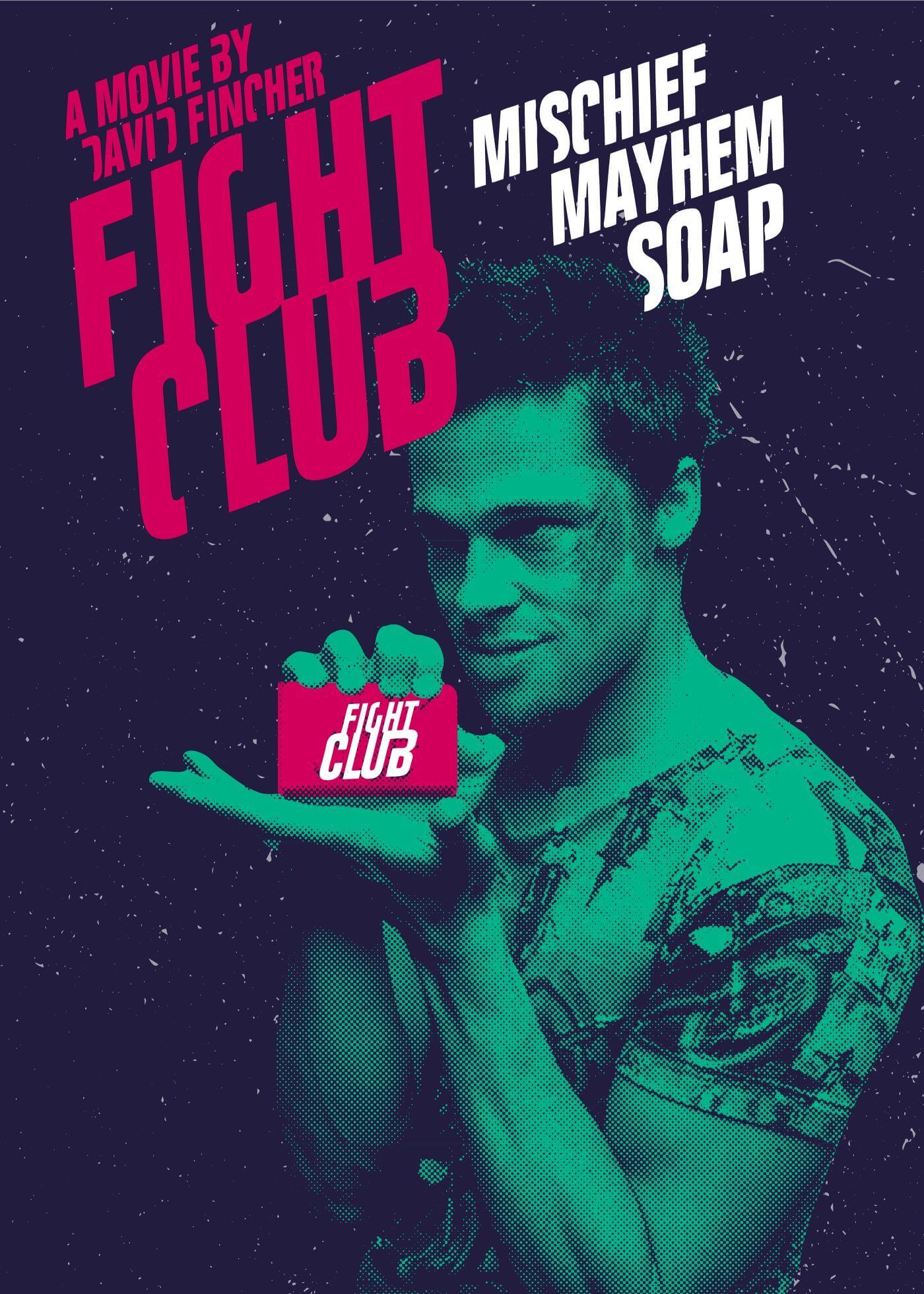 Fight Club Movie Poster Glossy High Quality Print Photo Wall Art