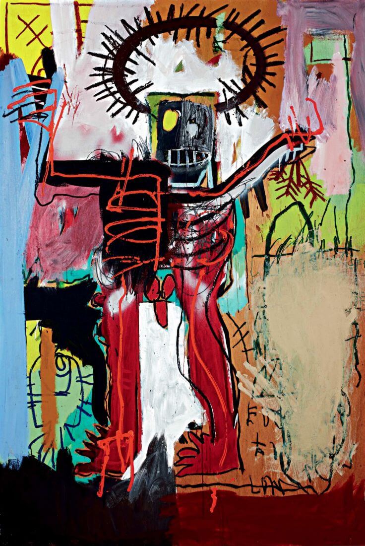 Figure - Jean-Michel Basquiat - Neo Expressionist Painting by Jean