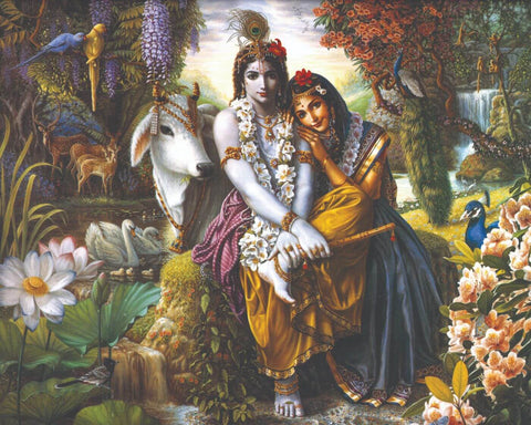 Radha And Krishna - Canvas Prints