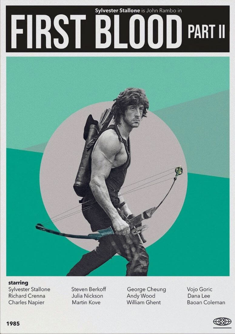 Rambo First Blood Movie Poster First Blood Rambo' Poster, Picture,