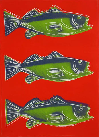 Fish (Red) - Andy Warhol - Pop Art Painting - Canvas Prints