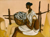 Fisherwoman - B Prabha - Indian Painting - Framed Prints