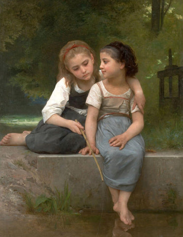 Fishing for Frogs (Pêche aux grenouilles) – Adolphe-William Bouguereau Painting - Art Prints