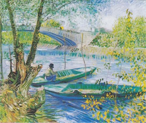 Fishing in the Spring, Pont De Clichy - Posters by Vincent Van Gogh