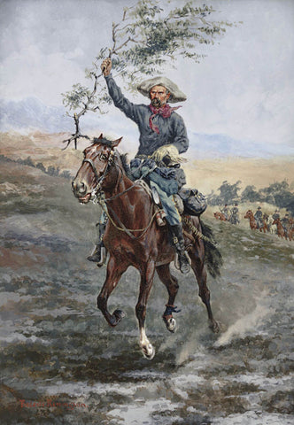 Flag Of Truce - Frederic Remington by Frederic Remington