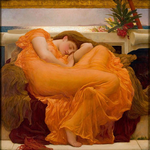 Flaming June - Posters by Frederic Leighton